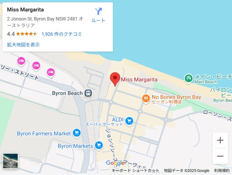Miss Margaritaの地図